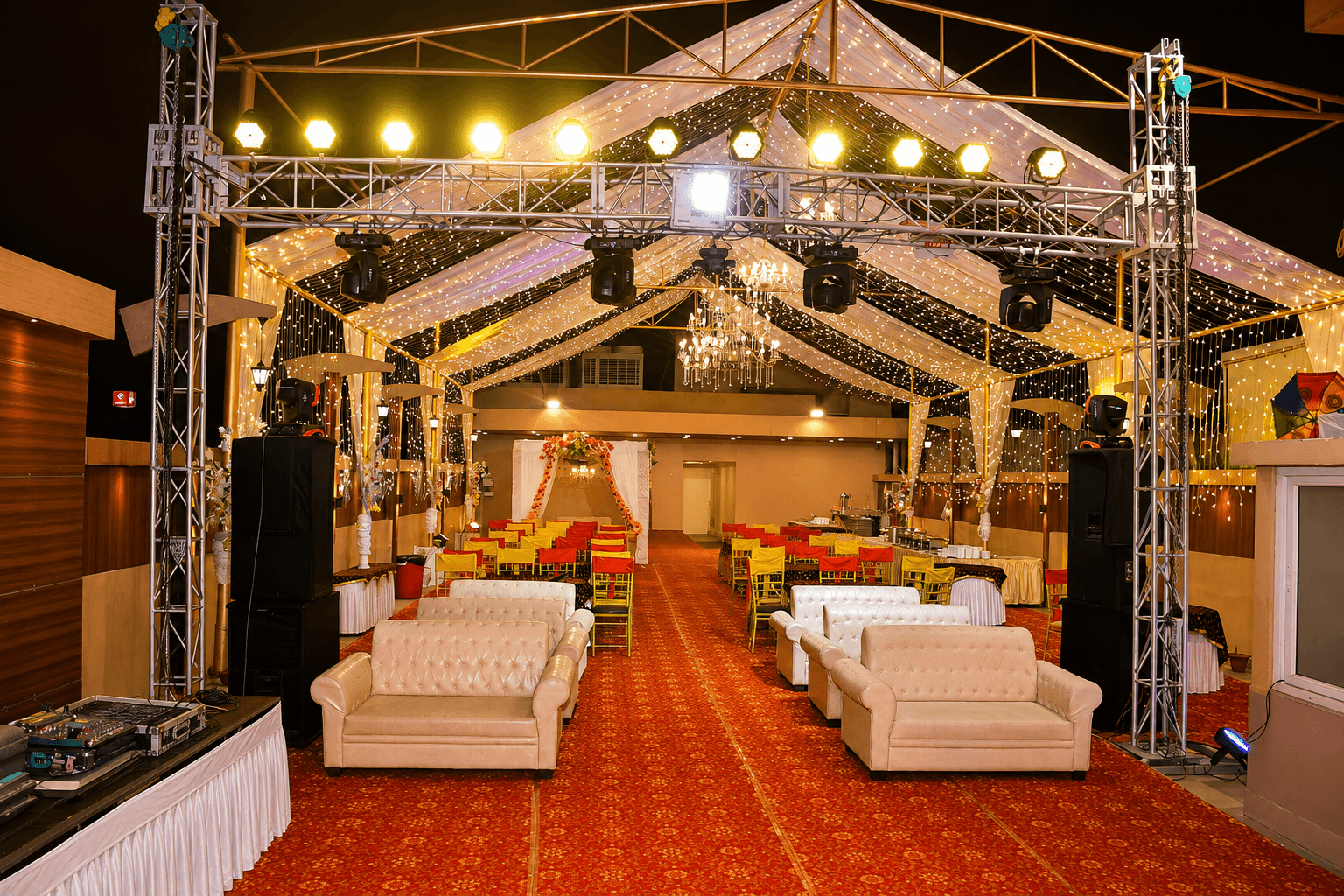 Luxury wedding celebration venue at Hotel Sidh Vedantha